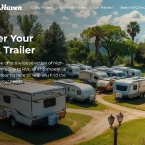 Modèle de site Web pour concessionnaire de remorques