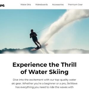 Modèle de site Web pour détaillant de ski nautique