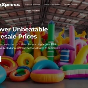 Modèle de site Web de vente en gros de produits gonflables